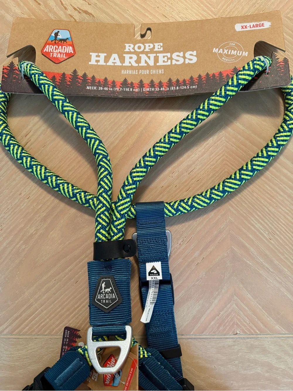 NWT NEW XXL ARCADIA TRAIL Rope Harness. Strong Well Made see pic for sizing